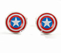 Silver Cufflinks for Groom Wedding Gift, Men's Shirt