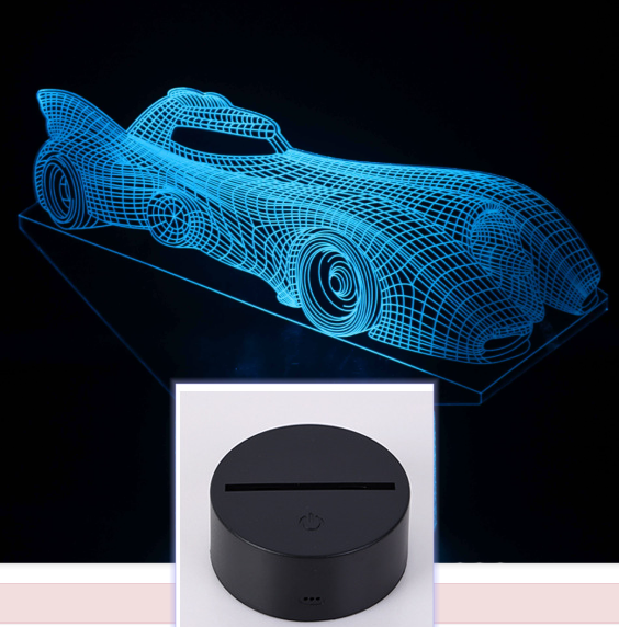 Race Car 3D Night Light