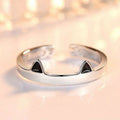 Cat Ear Adjustable Ring for Women - Trendy Couple Design