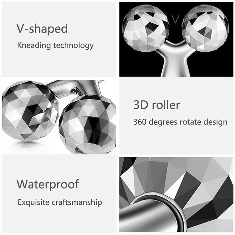 3D Roller Face Massager for Facial Lifting and Tightening