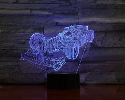 Race Car 3D Night Light