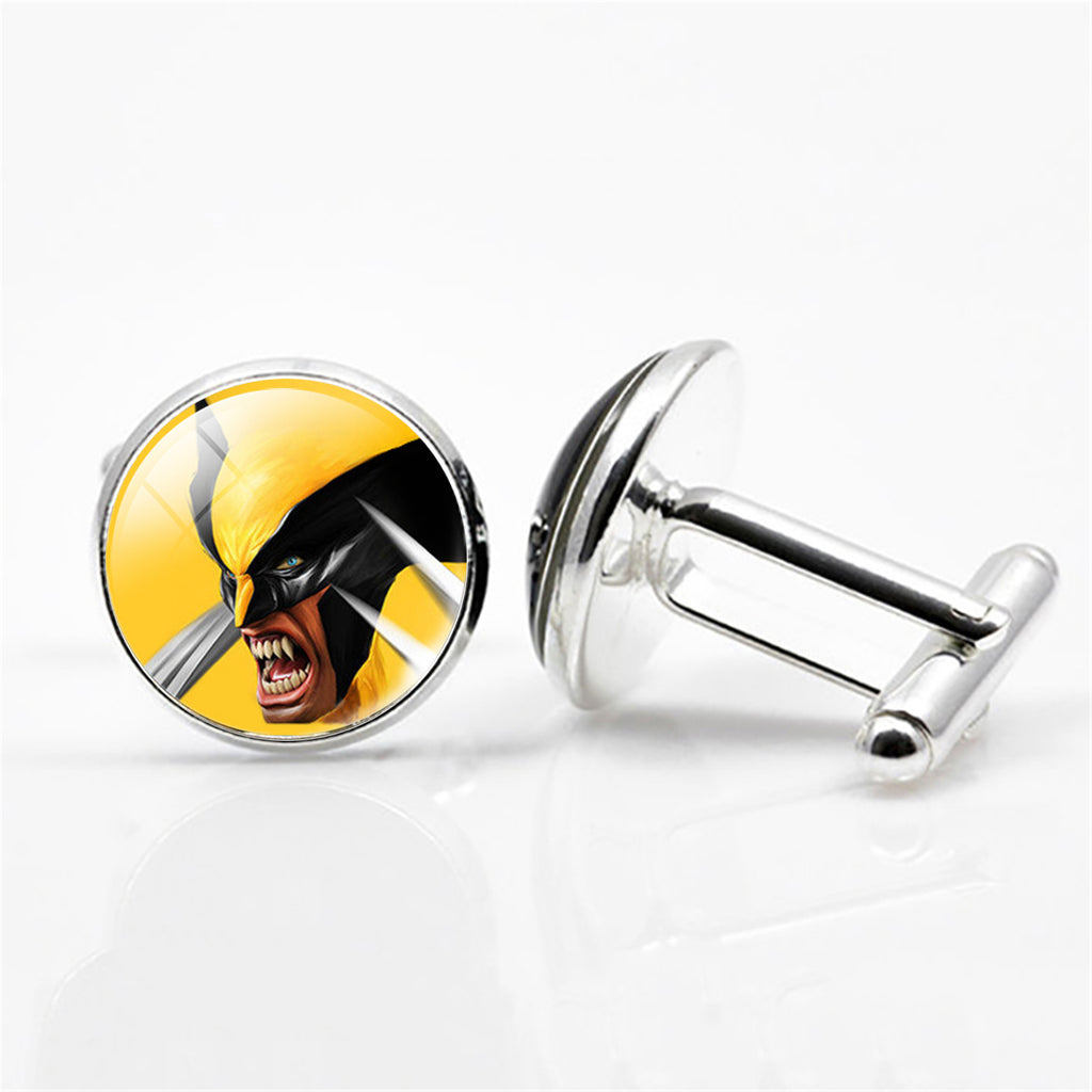 Silver Cufflinks for Groom Wedding Gift, Men's Shirt