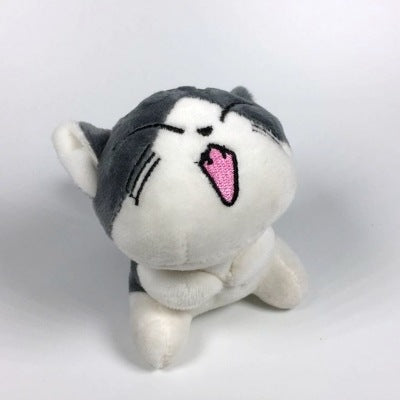 Plush Cat Keychain Doll for Girls (Cheese Cat Pendant)